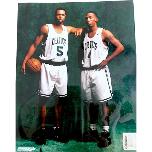 Chauncey Billups & Ron Mercer 8"x10" Photo Boston Celtics 1997 Rookies - Picture 1 of 1